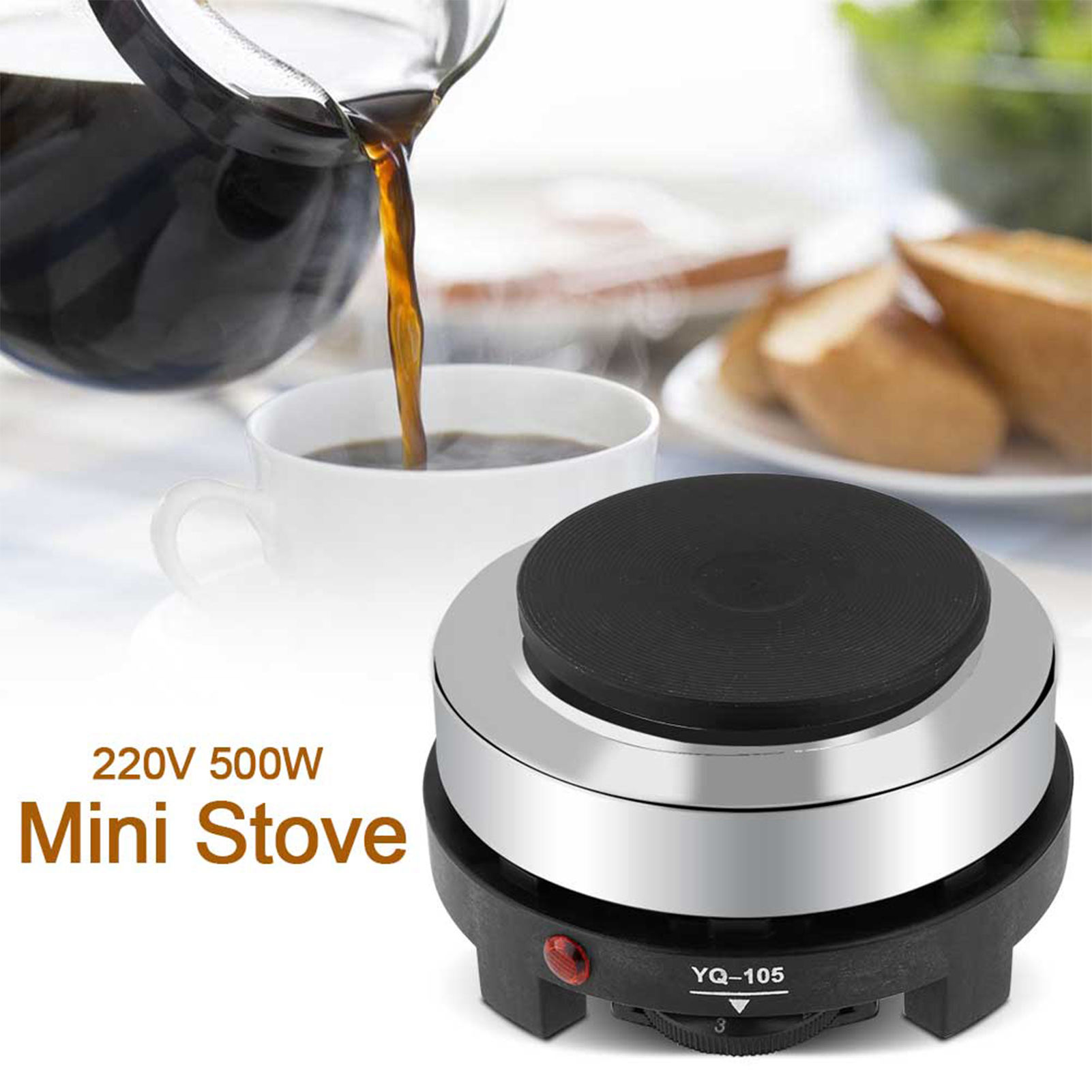 Home Cooking Heater - Fornello Elettrico Portatile 500W, Mini Piastra