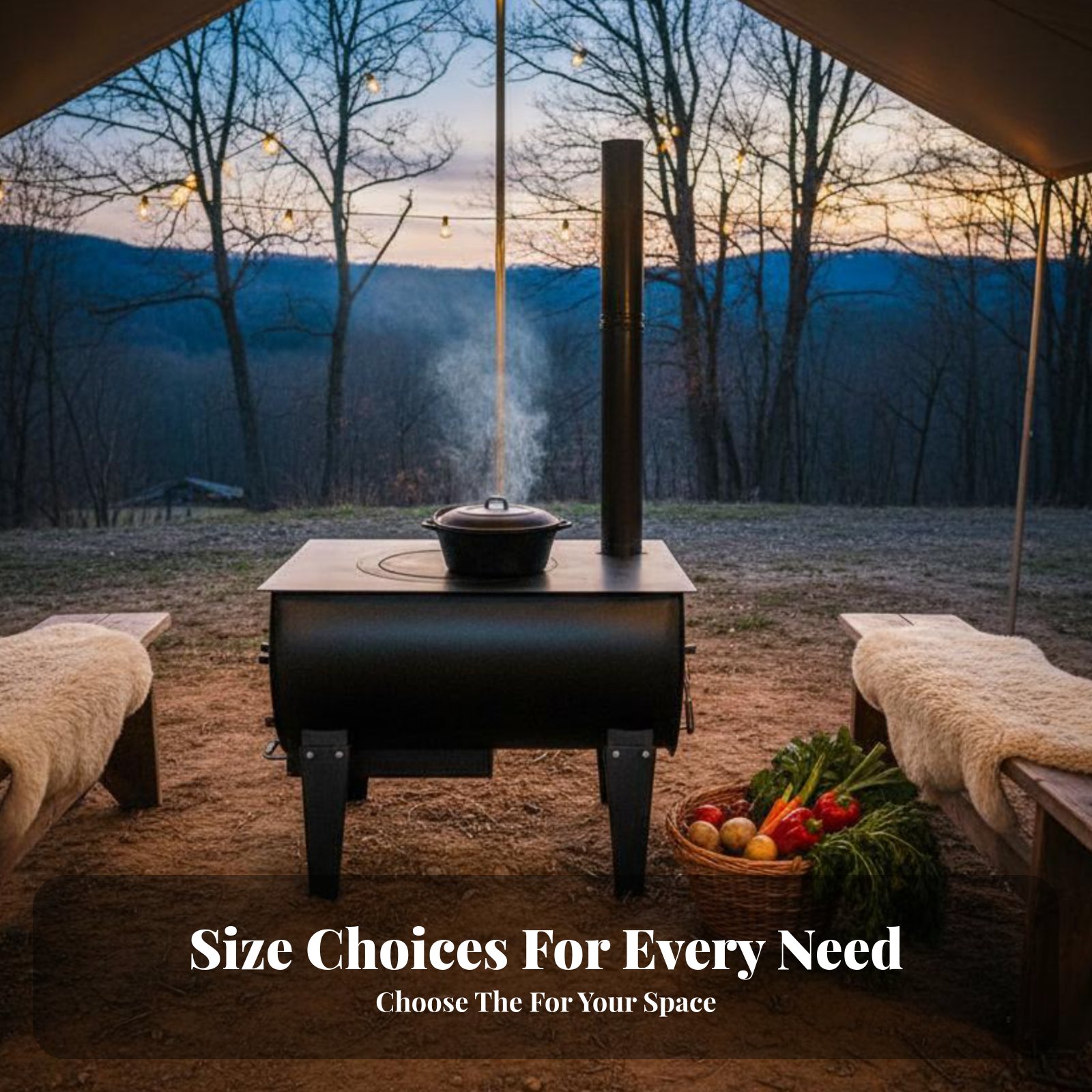 Home Cooking Heater - Stufa a Legna Senza Fumo per