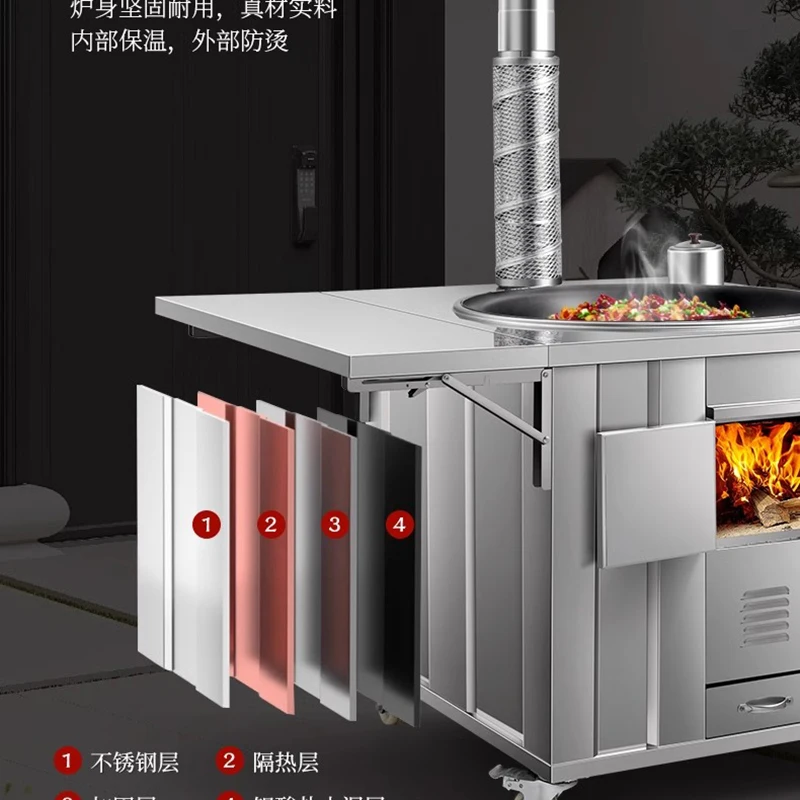 Stufe a legna in acciaio inoss - Home Cooking Heater recensione e prezzo