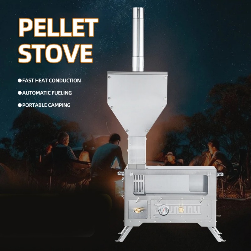 Stufa a pellet portatile per s - Home Cooking Heater recensione e prezzo